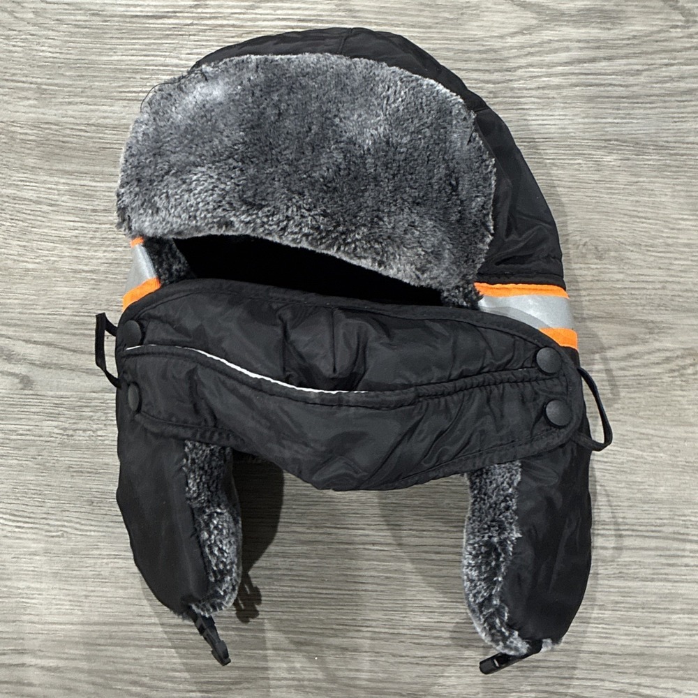 Best Winter Hats Nylon High Visibility Reflective Stripe Russian Cap W/Face Mask